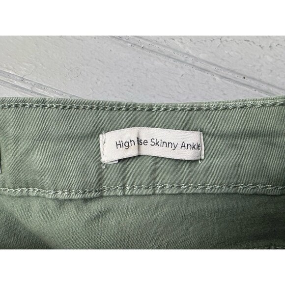 Jessica Simpson Size 4 Womens Jeans Hi Rise Skinny Ankle Stretch Green - Picture 3 of 5